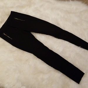 Black Zara Zipper Trouser